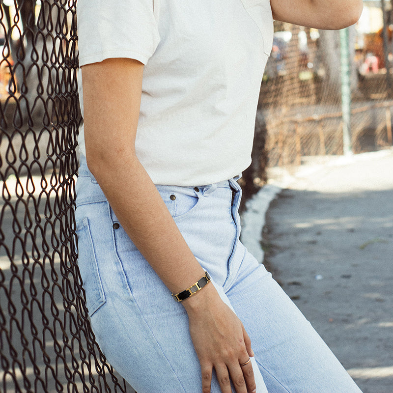 Ebony Gold Bracelet